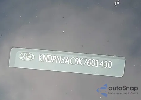 2019 Kia Sportage Ex z USA, uszkodzony, nr VIN KNDPN3AC9K7601430